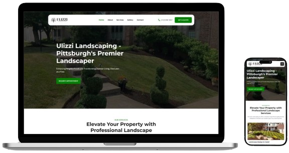 A computer screen showing a website preview