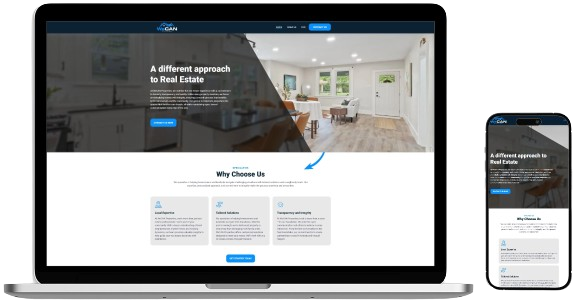 A computer screen showing a website preview